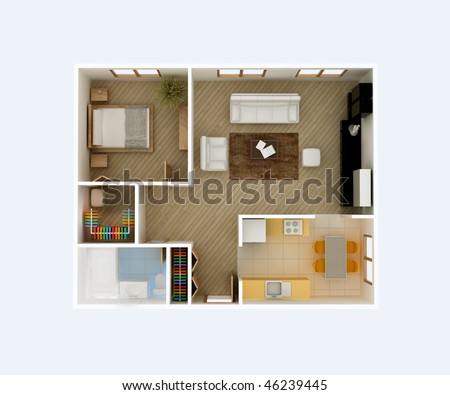 1 Bedroom Apartment Construction Plans