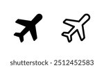 plane vector icon. Airplane vector icon. 